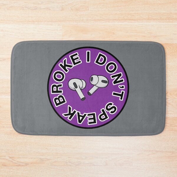 Item preview, AirPods Pro - I Don’t Speak Broke - Purple designed and sold by MOREDANKMEMES.