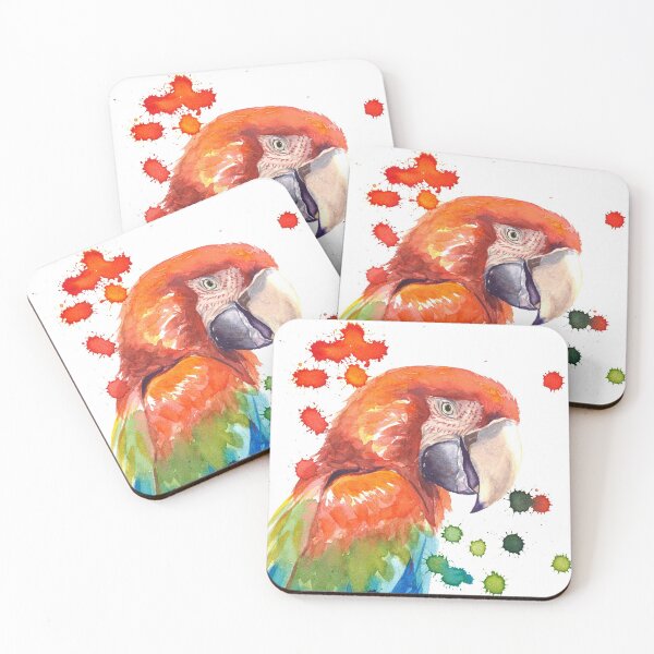 Item preview, Red parrot - Ara chloroptera designed and sold by cindybarillet.