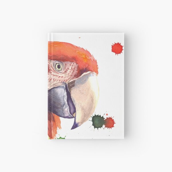 Perroquet rouge - Ara chloroptère Carnet cartonné