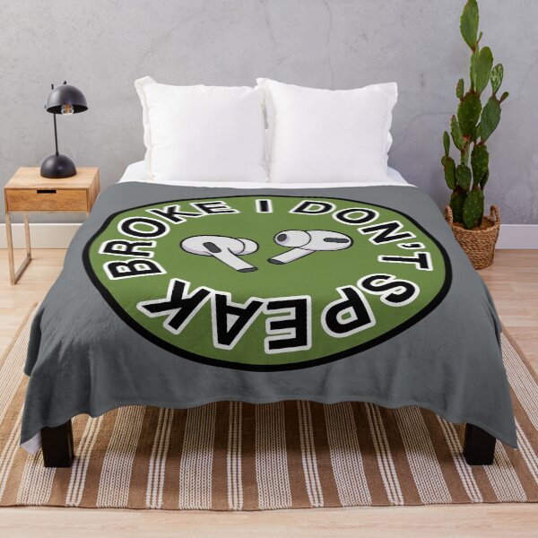 Item preview, AirPods Pro - I Don’t Speak Broke - Olive Green designed and sold by MOREDANKMEMES.