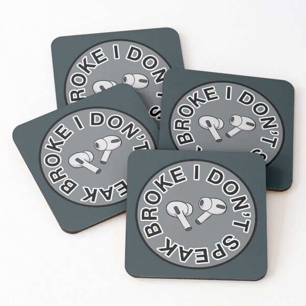 Item preview, AirPods Pro - I Don’t Speak Broke - Grey designed and sold by MOREDANKMEMES.