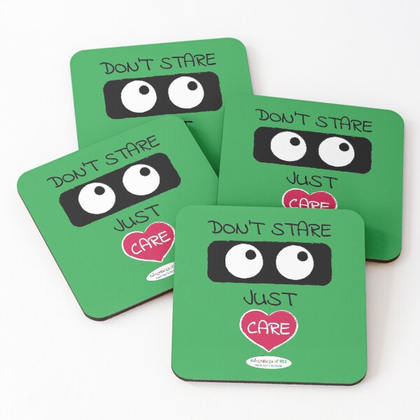 Item preview, Adventures of Neo - Don't Stare, Just Care (on green) designed and sold by AdventuresOfNeo.