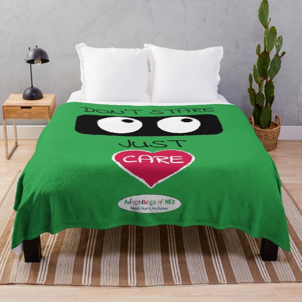 Item preview, Adventures of Neo - Don't Stare, Just Care (on green) designed and sold by AdventuresOfNeo.