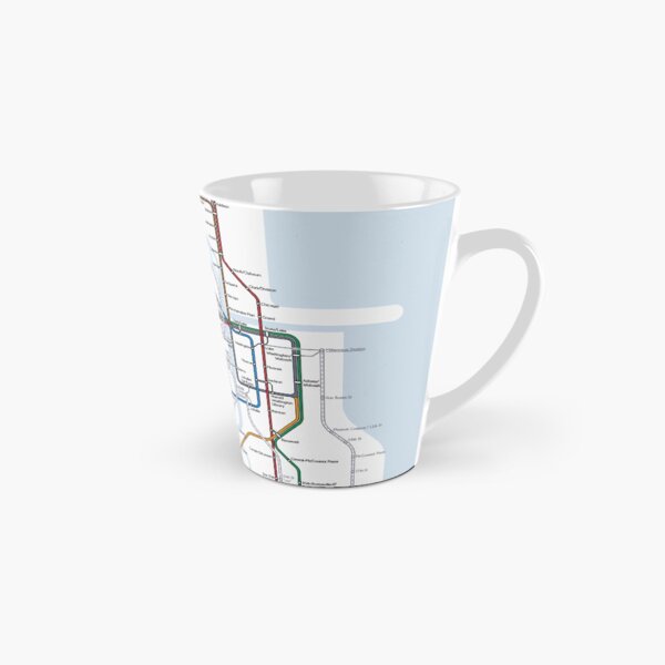 Chicago Railway Map Tall Mug