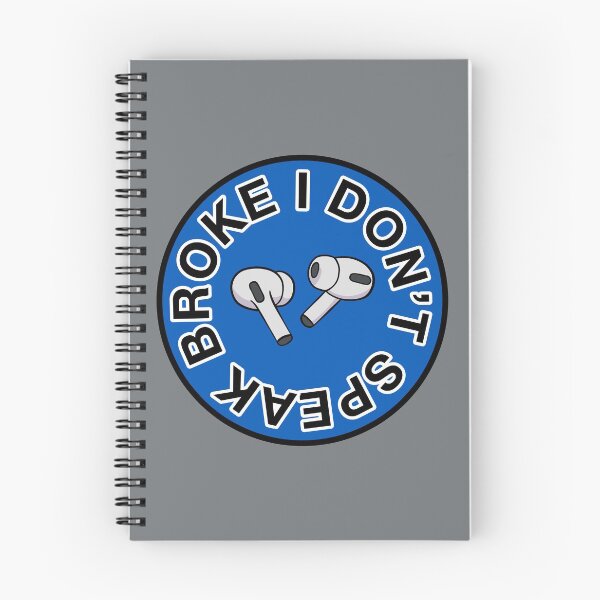 Item preview, AirPods Pro - I Don’t Speak Broke - Blue designed and sold by MOREDANKMEMES.