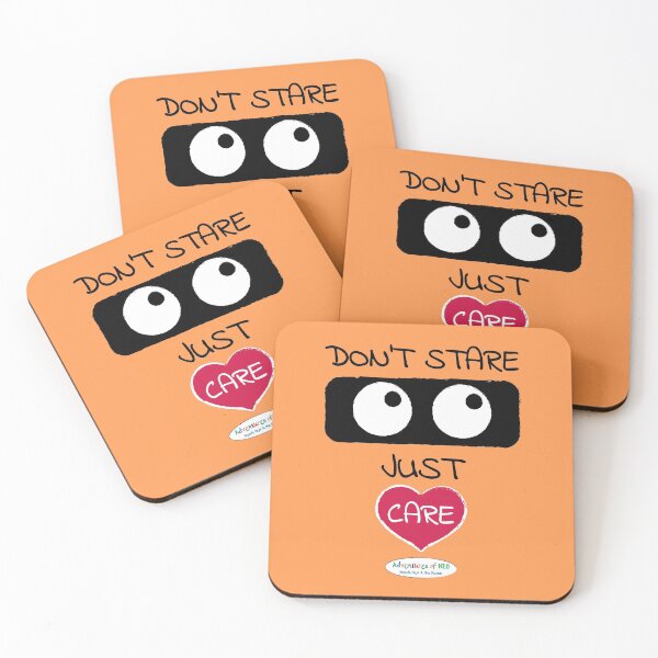 Item preview, Adventures of Neo - Don't Stare, Just Care (on orange) designed and sold by AdventuresOfNeo.
