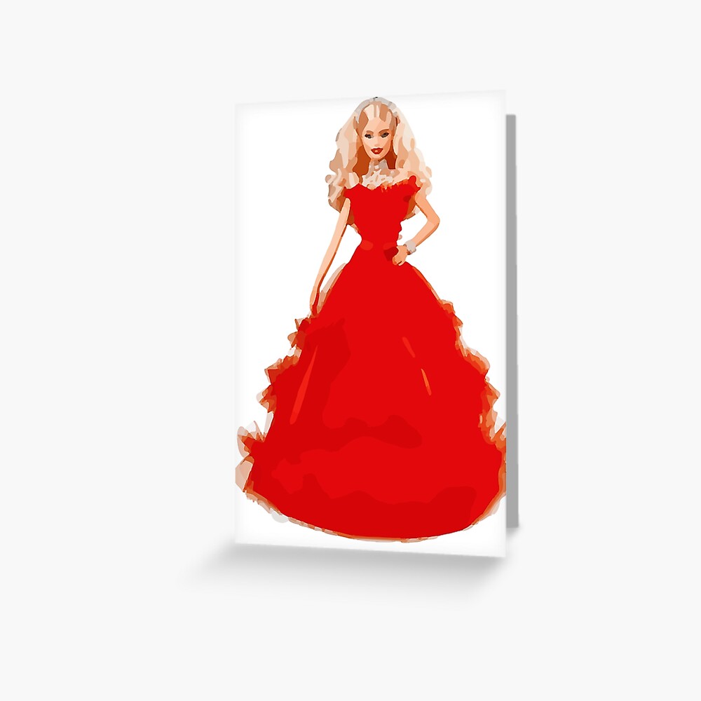 christmas barbie red dress