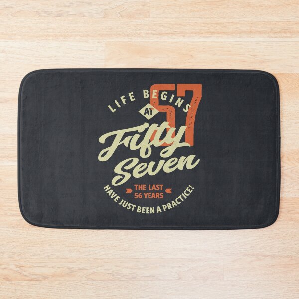 Item preview, Life Begins At 57 Vintage Birthday Gift designed and sold by cidolopez.