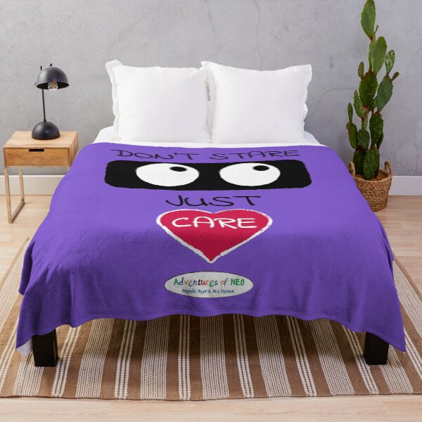 Item preview, Adventures of Neo - Don't Stare, Just Care (on purple) designed and sold by AdventuresOfNeo.