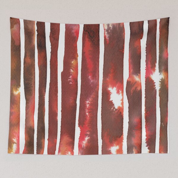 Item preview, Forêt de troncs rouges designed and sold by xyzebre.