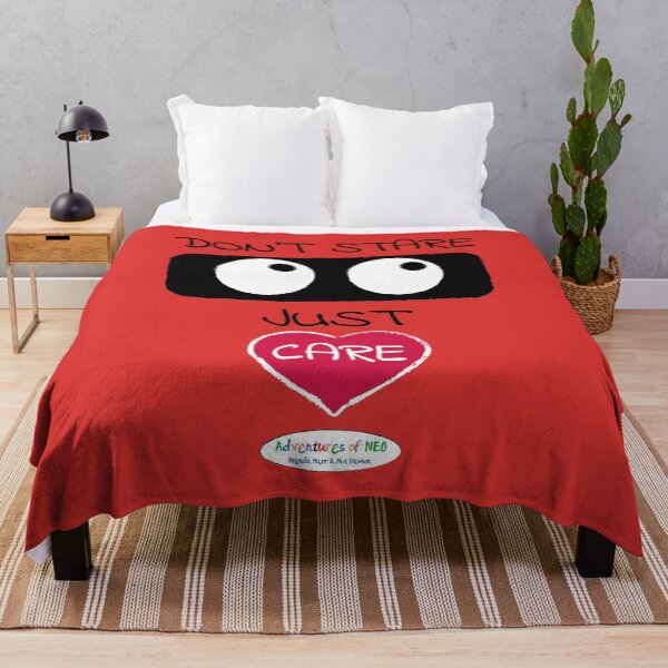 Item preview, Adventures of Neo - Don't Stare, Just Care (on red) designed and sold by AdventuresOfNeo.