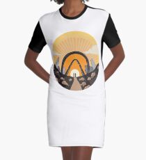Vault Hunter Sunset Graphic T-Shirt Dress