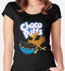 Coo Coo for Choco Puffs- Final Fantasy Spoof Women's Fitted Scoop T-Shirt