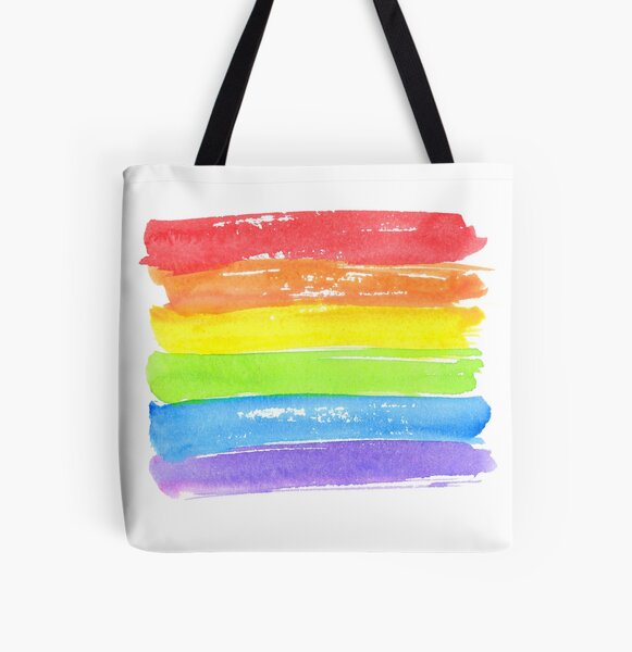 LGBT parade flag, gay pride symbol All Over Print Tote Bag