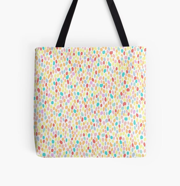  Happy Easter Decorations Colorful Jelly Bean Pattern Easter  Gifts For Men Black Handle Canvas Tote Bag : Clothing, Shoes & Jewelry