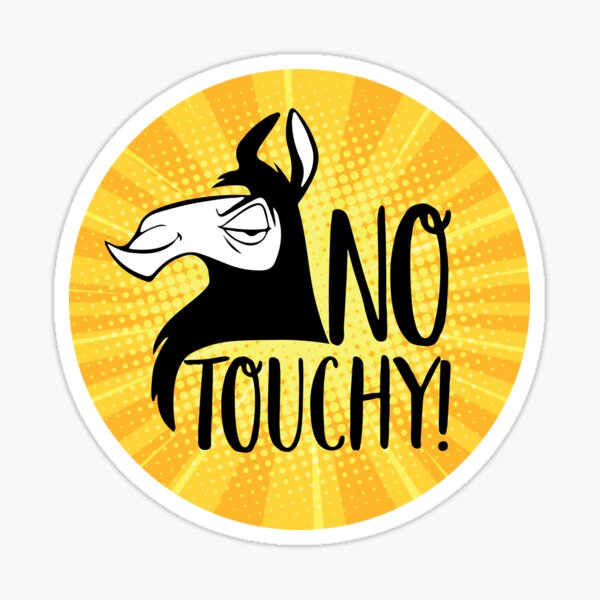 Artikel-Vorschau von Nein, Touchy! Kuzco Lama Gelb, designt und verkauft von UnaGale.