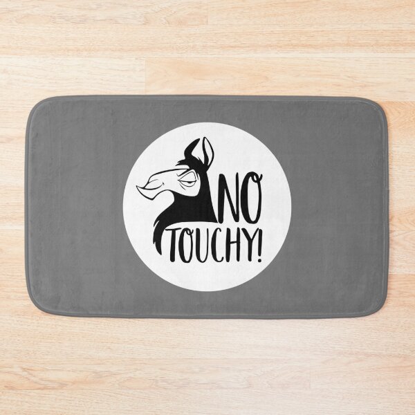 Item preview, No Touchy! Kuzco Llama Black and White designed and sold by UnaGale.
