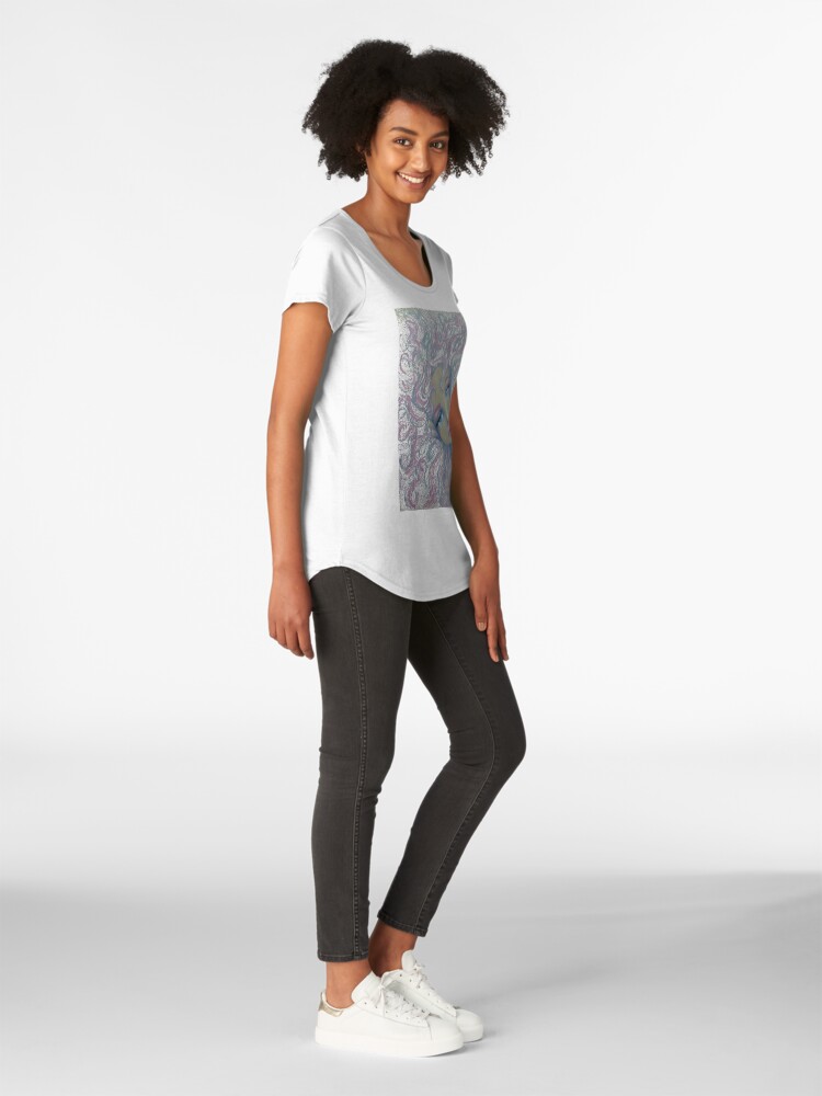 Alternate view of Mermaid Hair Don't Care Premium Scoop T-Shirt