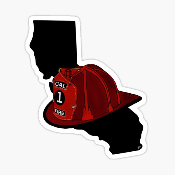 Cal Fire Blk Sticker