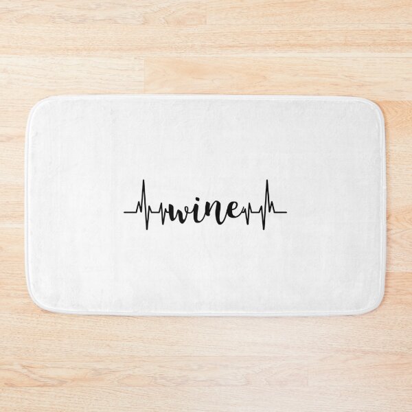 Item preview, Wine heartbeat on white Gift design designed and sold by LGamble12345.