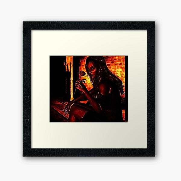 Red Rose Framed Art Print