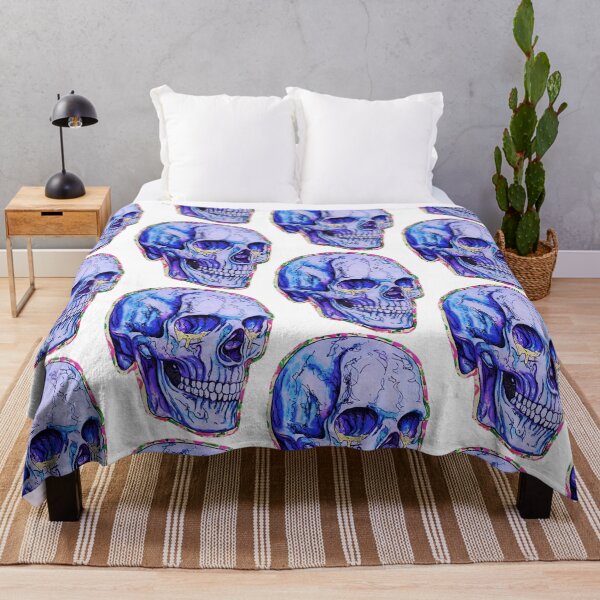 Item preview, Colorful abstract dripping skull designed and sold by Gigilorient.