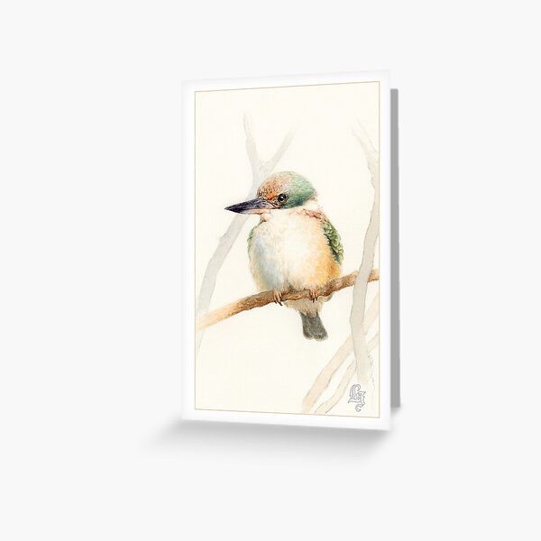 Sacred Kingfisher Greeting Card