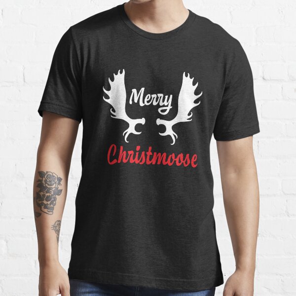 Funny Merry Christmoose Christmas Moose T-Shirt Essential T-Shirt