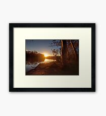 Sunset on the Banks - The River Murray Above Renmark Framed Print