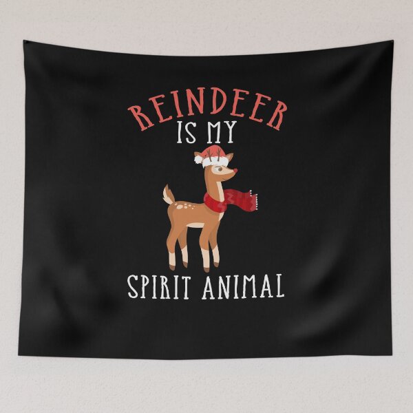 Item preview, Funny Reindeer Is My Spirit Animal Christmas  T-Shirt designed and sold by Nerd Digs.