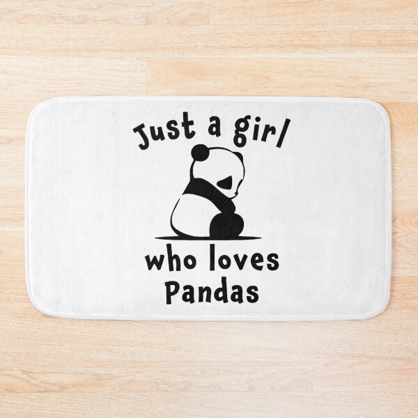 Item preview, Just a girl loves panda on white designed and sold by LGamble12345.