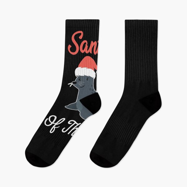 Item preview, Santa of The Sea Funny Christmas Seal Animal T-Shirt designed and sold by Nerd Digs.