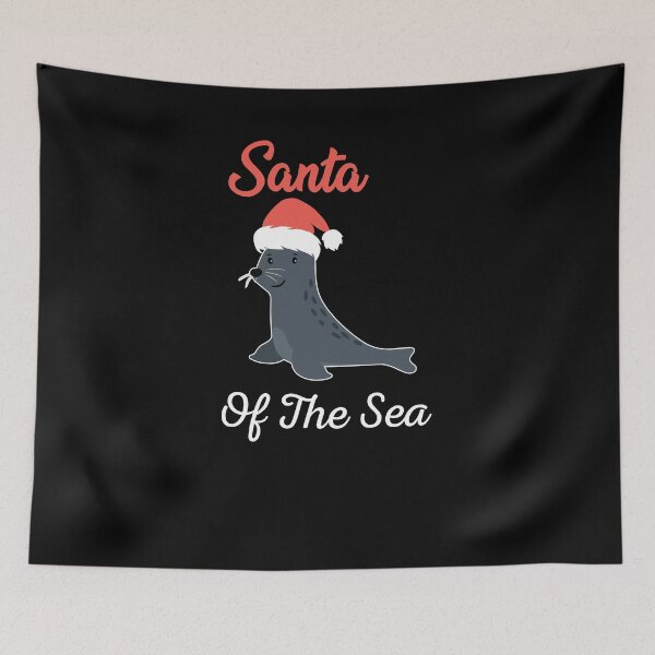 Item preview, Santa of The Sea Funny Christmas Seal Animal T-Shirt designed and sold by Nerd Digs.