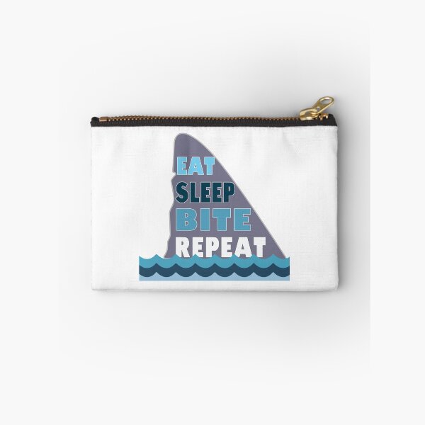 Item preview, Shark Eat Sleep Bite repeat design for kids designed and sold by LGamble12345.