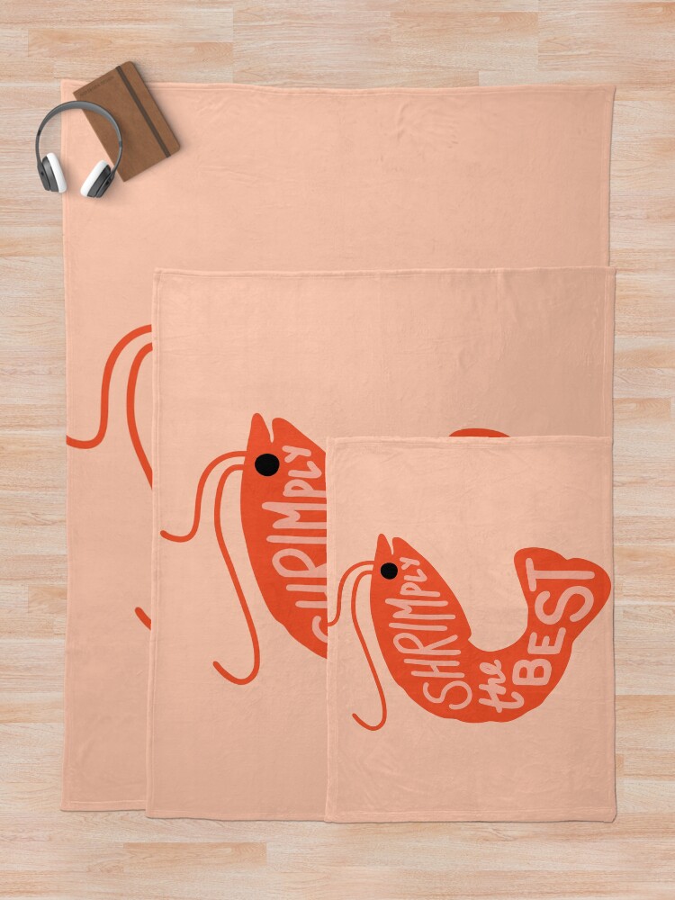 Alternate view of Shrimply the Best Throw Blanket