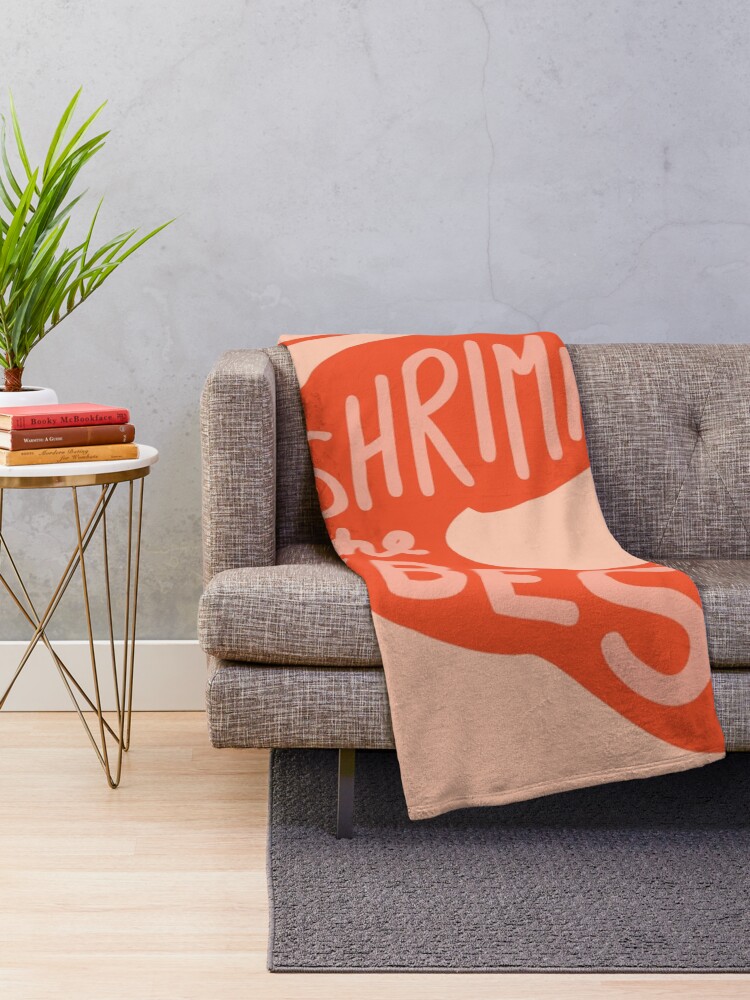 Alternate view of Shrimply the Best Throw Blanket