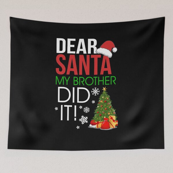 Item preview, Christmas Family Dear Santa My Brother Did It T-Shirt designed and sold by Nerd Digs.