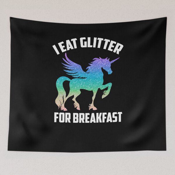 Item preview, Funny I Eat Glitter For Breakfast T-shirt designed and sold by Nerd Digs.