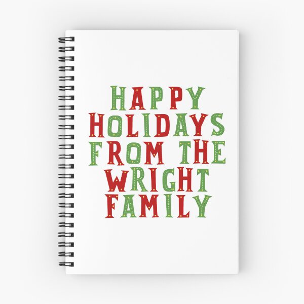 Item preview, Happy holidays from the Wright family designed and sold by Urosek.