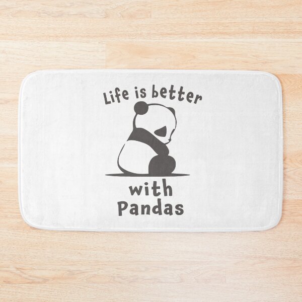 Item preview, Cute Life is better with pandas gift for girls designed and sold by LGamble12345.