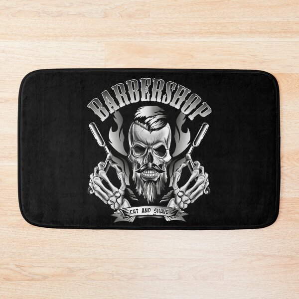 Item preview, Barbershop skull or skull with beard designed and sold by Grafikdiva.
