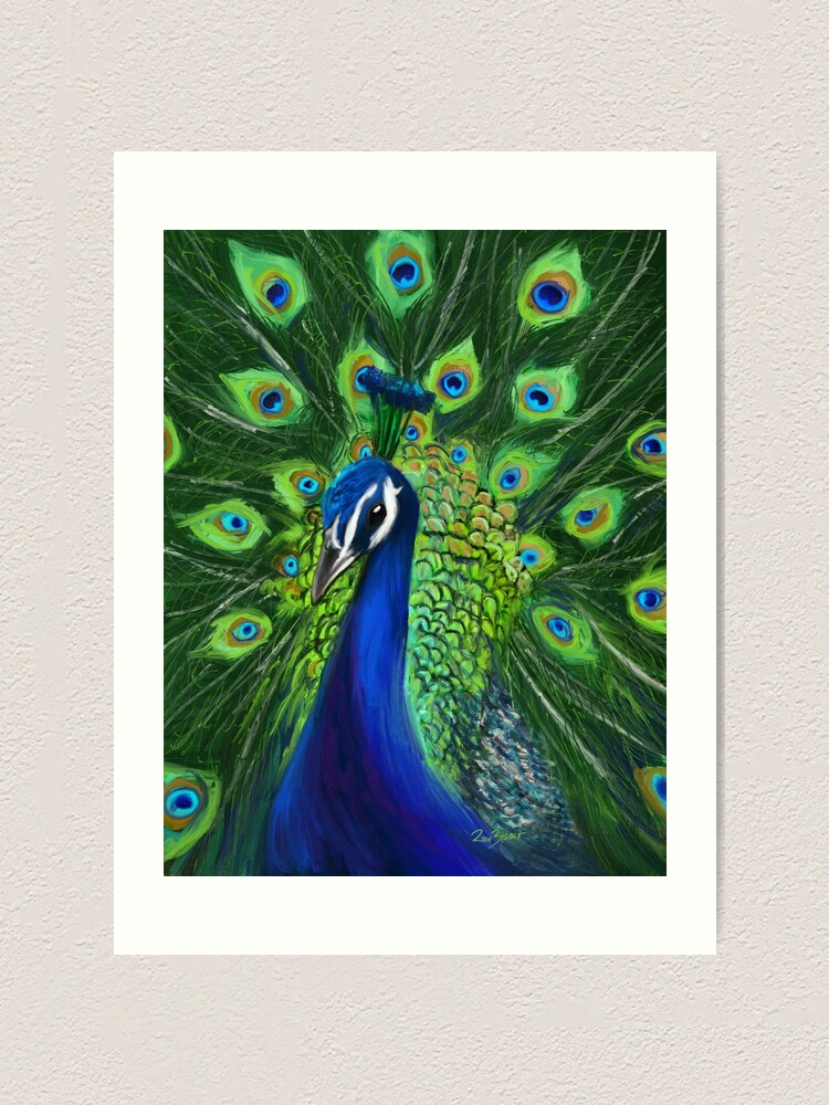 Peacock Feathers Painting Rustic Peacock Feather Wall Art Peacock