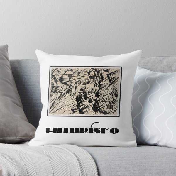 Item preview, FUTURISMO Umberto Boccioni Italian Futurism Fine Art Print with Typography. Black and Beige on White designed and sold by kierkegaard.