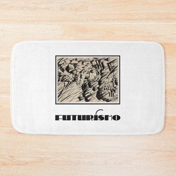 Item preview, FUTURISMO Umberto Boccioni Italian Futurism Fine Art Print with Typography. Black and Beige on White designed and sold by kierkegaard.