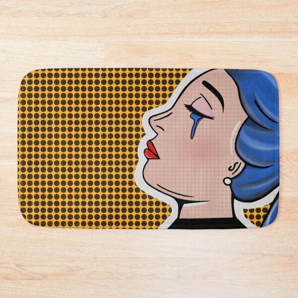 Item preview, Pop Art Girl Crying Blue Hair designed and sold by az333.