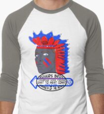 usa indians tshirt by rogers bros co Men's Baseball ¾ T-Shirt