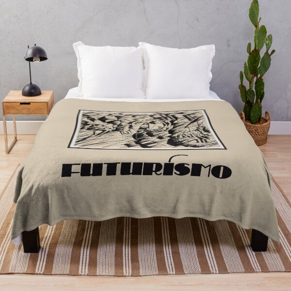 Item preview, FUTURISMO Umberto Boccioni Italian Futurist Fine Art Print with Typography in Black and Beige designed and sold by kierkegaard.
