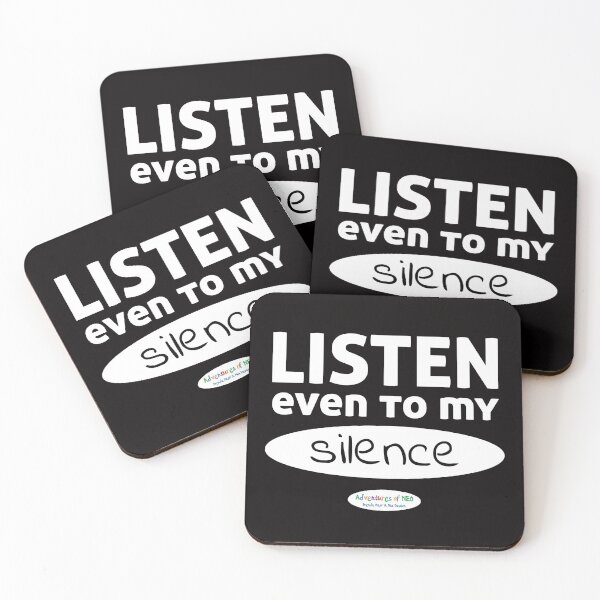 Item preview, Adventures of Neo - Listen, Even To My Silence (on black) designed and sold by AdventuresOfNeo.