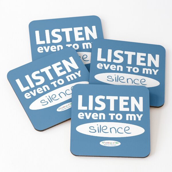Item preview, Adventures of Neo - Listen, Even To My Silence (on blue) designed and sold by AdventuresOfNeo.