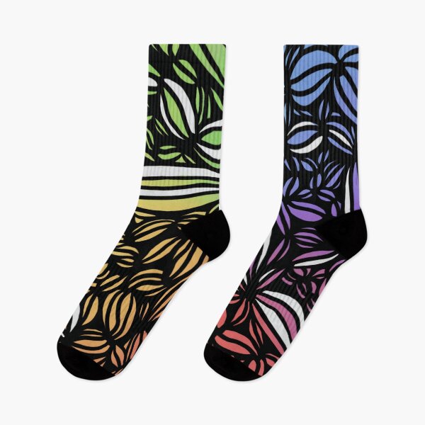 Item preview, Rainbow Black White Swirls Pattern Pop Color designed and sold by az333.